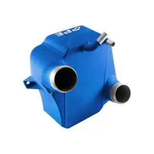 Pacific Performance Engineering - 315045222 | PPE Performance Ford 6.7L Power Stroke Air To Water Intercooler With Brushed Charge Pipes | Blue Finish - Image 2