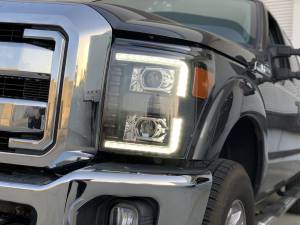 AlphaREX - 880146 | AlphaRex LUXX-Series LED Projector Headlights For Ford F-250 / F-350 / F-450 / F-550 Super Duty (2011-2016) | Black - Image 10