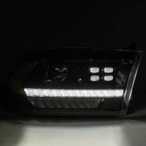 AlphaREX - 880526 | AlphaRex LUXX-Series (5th Gen 2500 Style) LED Projector Headlights For Ram 1500 / 2500 / 3500 (2009-2018) | Black - Image 6