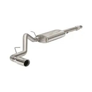 Pacific Performance Engineering - 117090030 | PPE Performance Cat-Back Exhaust System - Single Exit For GM Silverado/Sierra 1500 4.3L/5.3L | Polished Finish - Image 1