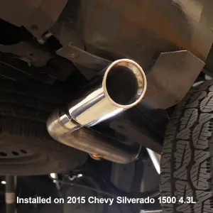 Pacific Performance Engineering - 117090030 | PPE Performance Cat-Back Exhaust System - Single Exit For GM Silverado/Sierra 1500 4.3L/5.3L | Polished Finish - Image 10