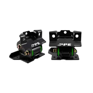 168038150 | PPE Performance Engine Mount Kit With Silicone Bushings For GM 2500/3500 8.1L Gas Engine | Green Finish