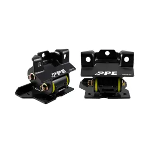 168038160 | PPE Performance Engine Mount Kit With Silicone Bushings For GM 2500/3500 8.1L Gas Engine | Yellow Finish