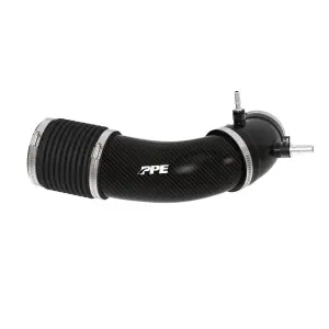 Pacific Performance Engineering - 315020360 | PPE Performance Zilla Carbon Fiber Intake Tube For Ford Super Duty 7.3L | Carbon Weave Finish - Image 1
