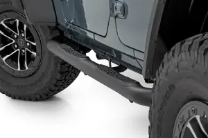 43010 | Rough Country Nerf Steps, 3 Inch Tube, 4 Door For Jeep Wrangler Unlimited 2WD/4WD