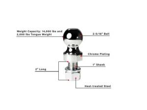 Cognito Motorsports - 2516THREADEDBALL | BulletProof 2-5/16 inches Threaded Ball - Image 5