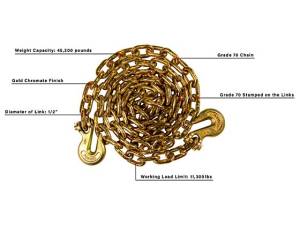 Cognito Motorsports - BPEDTRANSPORT12 | BulletProof Extreme Duty 1/2 inches x 12 feet Transport Chain - Image 6