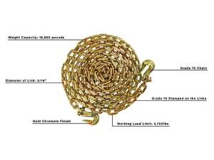 Cognito Motorsports - BPMDTRANSPORT20 | BulletProof Medium Duty 5/16 inches x 20 feet Transport Chain - Image 4