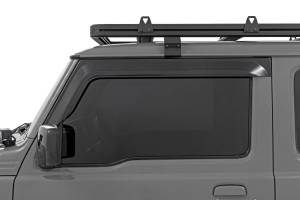 Rough Country - 992325 | Rough Country Impact Resistant Side Window Deflectors Tape On Rain Guard For Suzuki Jimny 3 Door - Image 4