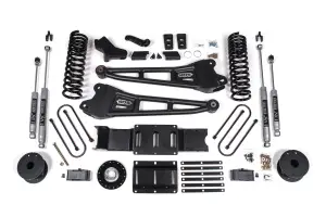 BDS2180H | BDS Suspension 6 Inch Lift Kit With Radius Arm For Ram 3500 4WD Diesel | Front Coil Spring / Bump Stop Extension | Rear 6 Inch Block Kit With OE Air Assist | NX2 Nitro Series Shocks