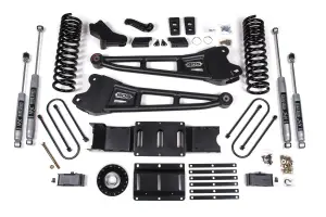 BDS2178H | BDS Suspension 6 Inch Lift Kit With Radius Arm For Ram 3500 4WD Diesel | Front Coil Spring / Bump Stop Extension | Rear 5 Inch Block Kit Without Overload | NX2 Nitro Series Shocks