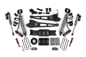 BDS2178PESB | BDS Suspension 6 Inch Lift Kit With Radius Arm For Ram 3500 4WD Diesel | Front Coilover / Hydro Bump Stop | Rear 5 Inch Block Kit Without Overload | Fox 2.5 Performance Elite Shocks