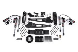 BDS2179FPE | BDS Suspension 6 Inch Lift Kit With Radius Arm For Ram 3500 4WD Diesel | Front Coil Spring / Bump Stop Extension | Rear 5 Inch Block Kit With Overload | Fox 2.5 Performance Elite Shocks