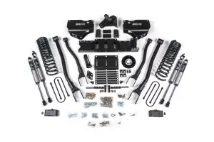 BDS2181FS | BDS Suspension 6 Inch Lift Kit With 4-Link For Ram 3500 4WD Diesel | Front Coil Spring / Bump Stop Extension | Rear 5 Inch Block Kit Without Overload | Fox 2.0 Performance Series Shocks