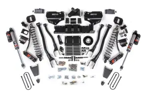 BDS2181PES | BDS Suspension 6 Inch Lift Kit With 4-Link For Ram 3500 4WD Diesel | Front Coilover / Rubber Bump Stop | Rear 5 Inch Block Kit Without Overload | Fox 2.5 Performance Elite Shocks