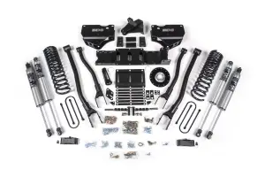 BDS2181PS | BDS Suspension 6 Inch Lift Kit With 4-Link For Ram 3500 4WD Diesel | Front Coil Spring / Bump Stop Extension | Rear 5 Inch Block Kit Without Overload | Fox 2.5 Performance Series HTO Shocks