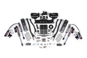 BDS2182FPE | BDS Suspension 6 Inch Lift Kit With 4-Link For Ram 3500 4WD Diesel | Front Coil Spring / Bump Stop Extension | Rear 5 Inch Block Kit With Overload | Fox 2.5 Performance Elite Shocks