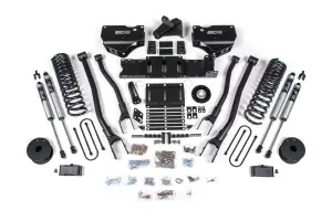 BDS2189FS | BDS Suspension 5.5 Inch Lift Kit With 4-Link For Ram 3500 4WD Gas | Rear 6 Inch Block Kit With OE Air Assist | Fox 2.0 Performance Series Shocks
