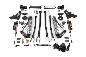 BDS2264PPS | BDS Suspension 5 Inch Lift Kit With 4-Link & Fox 2.5 Performance Elite Coilover Conversion For Ford F-250 / F-350 Super Duty 4WD Diesel | Rear 3 Inch Block Kit Without Overload | Fox 2.5 Performance Series Shocks