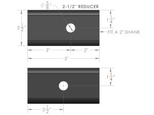 Cognito Motorsports - BPRS25TO2 | BulletProof Hitches 2.5 inches to 2 inches Reducer Sleeve - Image 5