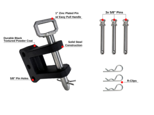 Cognito Motorsports - CLEVIS | BulletProof Heavy Duty 2-Tang Clevis with 1 inch Pin - Image 2