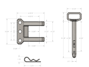 Cognito Motorsports - CLEVIS | BulletProof Heavy Duty 2-Tang Clevis with 1 inch Pin - Image 3