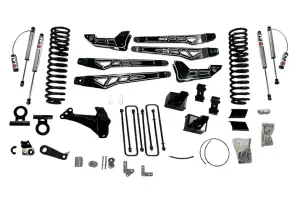 57415 | McGaughys 4.5 Inch Premium S/S Black Lift Kit With 4-Link For Ford F-350 Super Duty 4WD