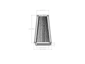 Afe - Advance Flow Engineering - 21-90072V | aFe Power Magnum FORCE Intake Replacement Air Filter With D2 Dura-Dry Media | 3-1/2 IN F x 5 IN B x 3-1/2 IN T x 8 IN H - Image 6