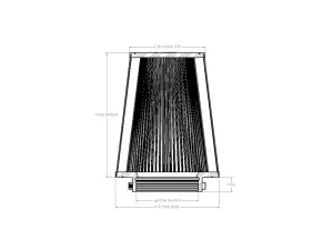Afe - Advance Flow Engineering - 21-91127V | aFe Power Magnum FORCE Intake Replacement Air Filter With D2 Dura-Dry Media | 4-1/2 IN F x (9x7-1/2) IN B x (6-3/4x5-1/2) IN T x 9 IN H - Image 6