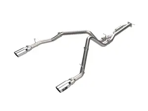 49-32088-1P | aFe Power Vulcan Series 3 Inch 304 Stainless Steel Cat-Back Exhaust System With Polished Tip For RAM 1500 L6-3.0L (tt)