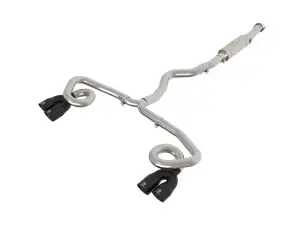 49-36812-B | aFe Power Takeda 3 Inch To 2-1/2 Inch, 304 Stainless Steel Cat-Back Exhaust System With Black Tip For Subaru WRX H4-2.4L (t)