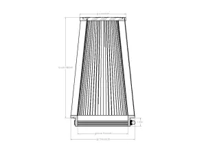Afe - Advance Flow Engineering - 21-60512V | aFe Power Universal Clamp-On Air Filter With D2 Dura-Dry Media | 6 IN F x 7-1/2 IN B x 5-1/2 IN T x 12 IN H - Image 6