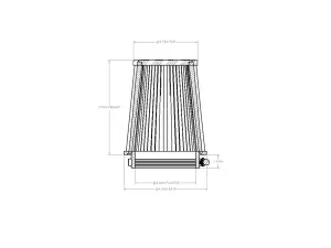 Afe - Advance Flow Engineering - 21-45507V | aFe Power Universal Clamp-On Air Filter With D2 Dura-Dry Media | 4-1/2 IN F x 6 IN B x 4-3/4 IN T x 7 IN H - Image 6