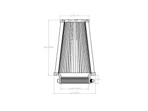 Afe - Advance Flow Engineering - 21-45005V | aFe Power Universal Clamp-On Air Filter With D2 Dura-Dry Media | 4-1/2 IN F x 7 IN B x 4-3/4 IN T x 9 IN H - Image 6