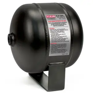 VIAIR - 91005A-BL | VIAIR Aluminum Series Air Tanks | 0.5 Gallon Capacity, (2) 1/4 Inch NPT Port Connection - Image 1