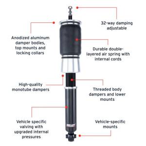 Air Lift Performance - 76520 | Air Lift Performance Air Suspension Rear Kit For Volkswagen Cabrio, Corrado, Golf MK2/MK3, Jetta MK2/MK3, Passat B3/B4 And GTI MK2/MK3 - Image 4