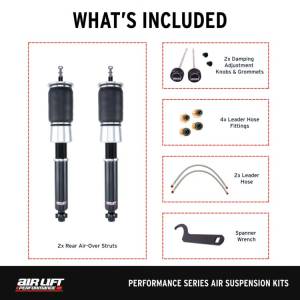 Air Lift Performance - 76520 | Air Lift Performance Air Suspension Rear Kit For Volkswagen Cabrio, Corrado, Golf MK2/MK3, Jetta MK2/MK3, Passat B3/B4 And GTI MK2/MK3 - Image 5