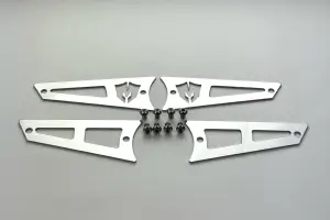 52313 | McGaughys Replacement Stainless Steel Badges For Upper Control Arms For Chevrolet Silverado / GMC Sierra 2500HD / 3500HD