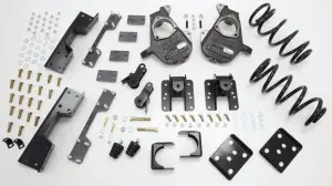 34027 | McGaughys 3/5 Inch Deluxe Drop Kit For Chevrolet Silverado / GMC Sierra 1500 S-Cab | Spindles, Coil Springs, Rear Hangers, Flip Kit, C-Notch, & Bump Stops