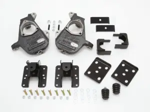 34034 | McGaughys 2/4 Inch Deluxe Drop Kit For Chevrolet Silverado / GMC Sierra 1500 S-Cab | Spindles, Rear Hangers, & Flip Kit