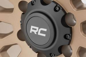 Rough Country - 87170918A | Rough Country 87 Series Wheel | Simulated Beadlock, 5x5.0 Bolt Pattern, Bronze/Black Finish, 17x8.5 Wheel Size, 0mm Wheel Offset, 4.25" Centerbore - Image 4