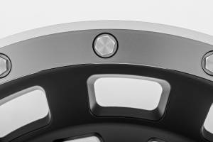 Rough Country - 87170912BA | Rough Country 87 Series Wheel | Simulated Beadlock, 6x5.5 Bolt Pattern, Matte Black/Machined Finish, 17x8.5 Wheel Size, 0mm Wheel Offset, 4.25" Centerbore - Image 5