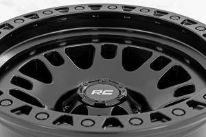 Rough Country - 82170918A | Rough Country 82 Series Wheel | One-Piece, 5x5.0 Bolt Pattern, Semi Gloss Black Finish, 17x9 Wheel Size, -12mm Wheel Offset, 4.25" Centerbore - Image 6