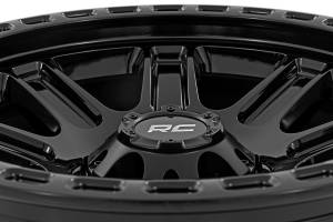 Rough Country - 84172512A | Rough Country 84 Series Wheel | One-Piece, 6x5.5 Bolt Pattern, Gloss Black Finish, 17x8.5 Wheel Size, +25mm Wheel Offset, 4.25" Centerbore - Image 4