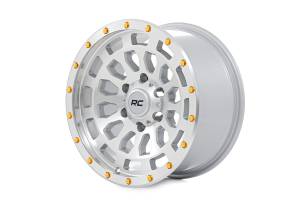 Rough Country - 87170912CA | Rough Country 87 Series Wheel | Simulated Beadlock, 6x5.5 Bolt Pattern, Machined Finish, 17x8.5 Wheel Size, 0mm Wheel Offset, 4.25" Centerbore - Image 3