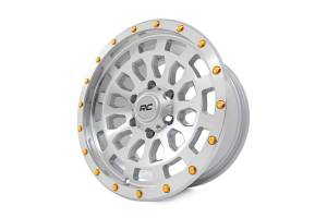Rough Country - 87170912CA | Rough Country 87 Series Wheel | Simulated Beadlock, 6x5.5 Bolt Pattern, Machined Finish, 17x8.5 Wheel Size, 0mm Wheel Offset, 4.25" Centerbore - Image 2