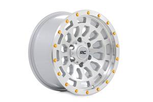 Rough Country - 87170912CA | Rough Country 87 Series Wheel | Simulated Beadlock, 6x5.5 Bolt Pattern, Machined Finish, 17x8.5 Wheel Size, 0mm Wheel Offset, 4.25" Centerbore - Image 4