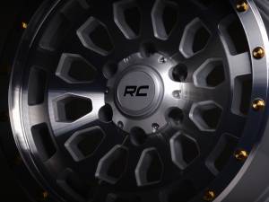 Rough Country - 87170912CA | Rough Country 87 Series Wheel | Simulated Beadlock, 6x5.5 Bolt Pattern, Machined Finish, 17x8.5 Wheel Size, 0mm Wheel Offset, 4.25" Centerbore - Image 7