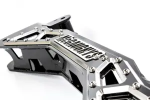 McGaughys Suspension Parts - 51017 | McGaughys Billet Face Plate Fits 7-9 Inch S/S Crossmember For Chevrolet Silverado / GMC Sierra 1500 | Black - Image 3