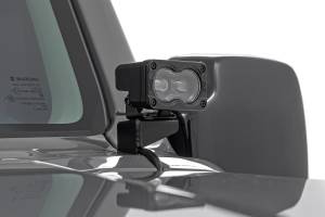 Rough Country - 72122 | Rough Country LED Ditch Light Kit For Suzuki Jimny | Black Series Slim Aux Lights - Image 1